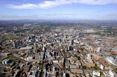 aerial photo of Manchester UK aerial photo of Manchester UK