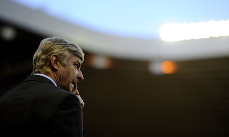Arsène Wenger looks on during Arsenal's FA Cup defeat at Sunderland