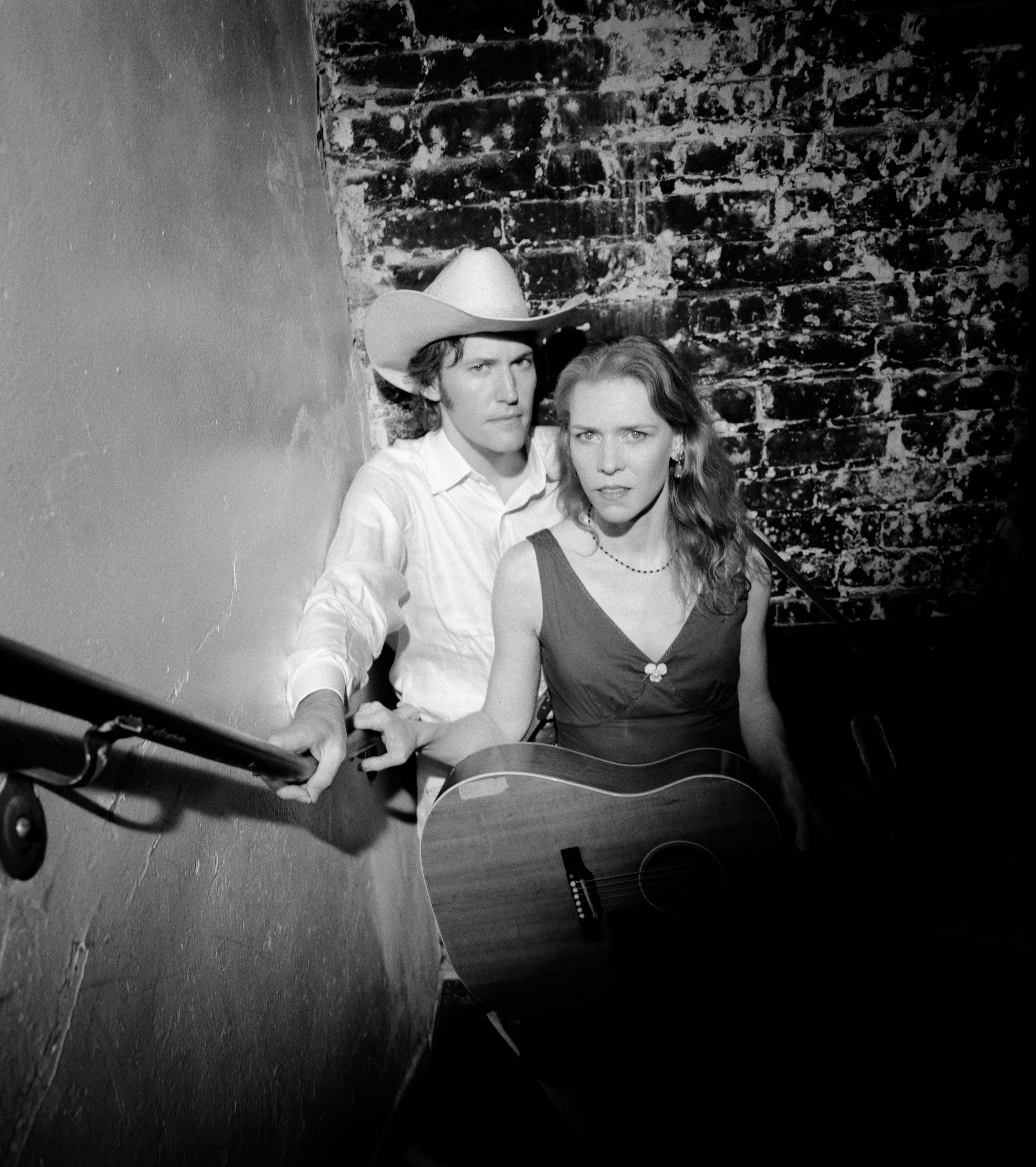 Gillian Welch and David Rawlings at the Filmore Theater after their concert in the dressing room